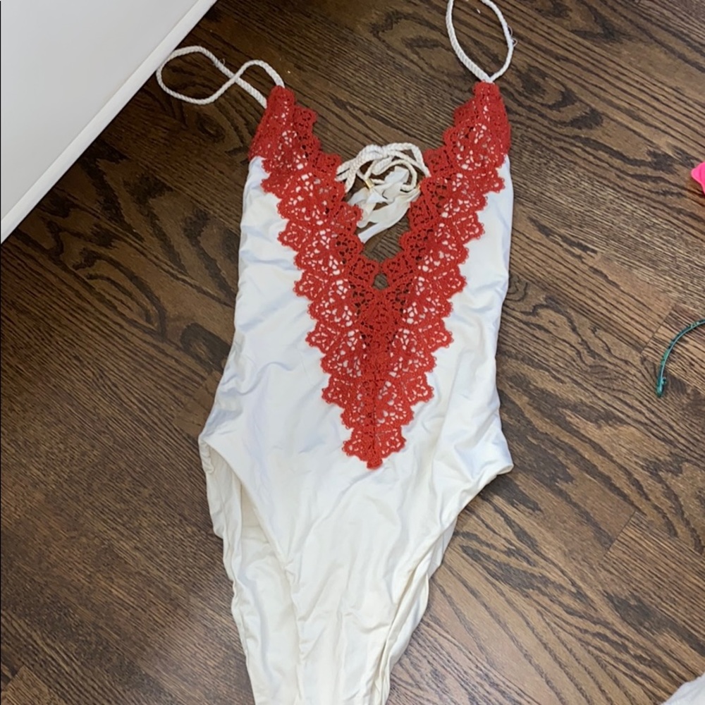 Planet Blue deep V one piece